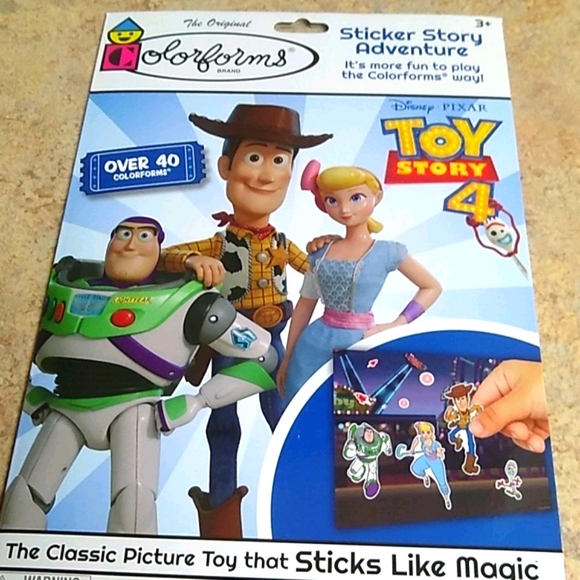 Toy Story 4 Colorforms Sticker Story Adventure Set - Picture 3 of 5
